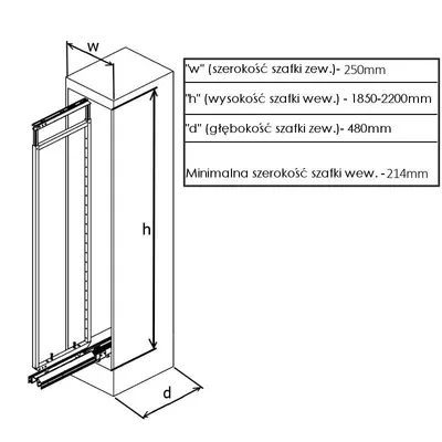CARGO MAXI Modern-Line 25 cm - grafit, pełne dno - obrazek 3