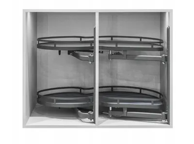 CARGO narożny „nerka Le-Mans" 45 cm LEWY – ModernLine GRAFIT